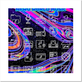 NFWU World Music Space Tee Posters and Art